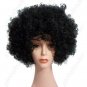 Synthetic Black Funky Unisex Short Costume Cosplay Wig Hairpiece