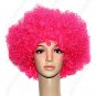 Synthetic Hot Pink Funky Unisex Short Costume Cosplay Wig Hairpiece