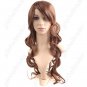 Synthetic Natural Long Wavy Curly Wig with Long Bangs Hairpiece