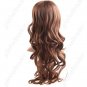 Synthetic Natural Long Wavy Curly Wig with Long Bangs Hairpiece