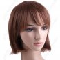 BOB Short Synthetic Hair - Thick Flat Bang Wig Hairpiece