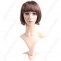 Synthetic Capless Short Full Straight Wig - Full Bangs Hairpiece