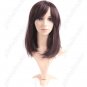 Synthetic Capless Shoulder Length Wig - Swept Bangs Hairpiece