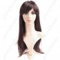 Synthetic Capless Natural Long Straight Wig - Swept Bangs Hairpiece