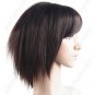 Synthetic Hair Shoulder-length Short Wig with Fringe Hairpiece