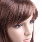 Synthetic Capless Natural Straight Wig - Swept Bangs Hairpiece