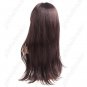 Synthetic Capless Natural Long Straight Wig - Swept Bangs Hairpiece