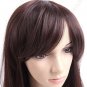 Synthetic Capless Shoulder Length Wig - Swept Bangs Hairpiece