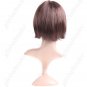 Synthetic Capless Short Full Straight Wig - Full Bangs Hairpiece