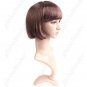 Synthetic Capless Short Full Straight Wig - Full Bangs Hairpiece