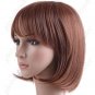 BOB Short Synthetic Hair - Thick Flat Bang Wig Hairpiece