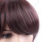 Synthetic Natural Short Straight Wig - Swept Bangs Hairpiece