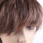 Synthetic Natural Short Straight Wig Stylish Streaks Hairpiece