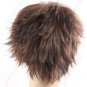 Synthetic Natural Short Straight Wig Stylish Streaks Hairpiece