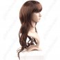 Synthetic Natural Long Wavy Curly Wig - Full Bangs Hairpiece