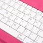 New Soft Leather Cases Built-in Keyboard for iPad Pink Color