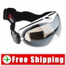 Snowboard Ski Goggles Anti-Fog Dual Lens White Frame FREE Shipping