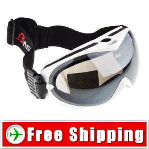 Snowboard Ski Goggles Anti-Fog Dual Lens White Frame FREE Shipping