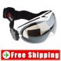 Snowboard Ski Goggles Anti-Fog Dual Lens White Frame FREE Shipping