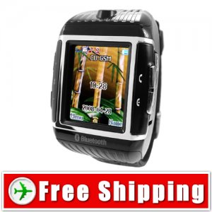 1GB Water Resistant Cell Mobile Watch Phone Quad-Band Bluetooth