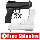 New 2 Laser Light Gun Pistol for Nintendo Wii Shooting Games