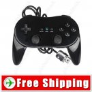Black Controller Joystick Gamepad Pro for Nintendo Wii FREE Shipping