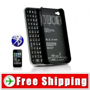 New Bluetooth Sliding Keyboard - Hard Case for iPhone 4 4G