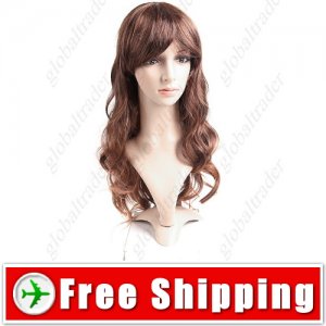 Synthetic Capless Natural Long Wavy Curly Wig Hairpiece