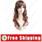 Synthetic Capless Natural Long Wavy Curly Wig Hairpiece