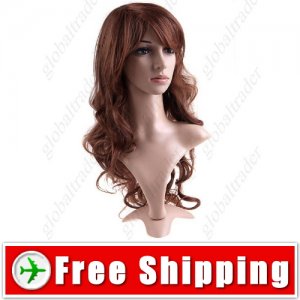 Vibrant Stylish Synthetic Hair Long Curl Wig Hairpiece