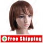 BOB Short Synthetic Hair - Thick Flat Bang Wig Hairpiece
