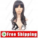 Bangs Curly Style Long Synthetic Hair Hairpiece Wig
