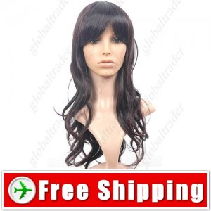 Bangs Curly Style Long Synthetic Hair Hairpiece Wig