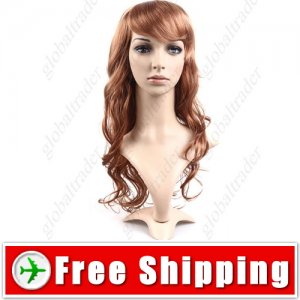 Vibrant Stylish Synthetic Hair Long Curl Perm Wig Hairpiece