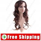 Vibrant Stylish Synthetic Hair Long Perm Curl Wig Hairpiece