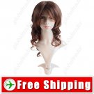 Charming Long Synthetic Hair - Tilted Bang Curl Wig Hairpiece