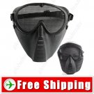 Full Face Guard Mask with Mesh Goggles for Outdoor Paintball Games