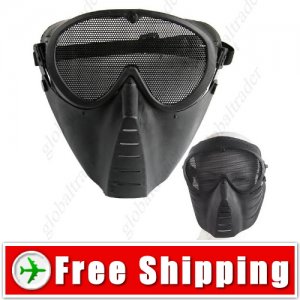 Full Face Guard Mask with Mesh Goggles for Outdoor Paintball Games