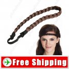 Synthetic Fiber Wig Braid Hair Hoop False Plait Hairpiece