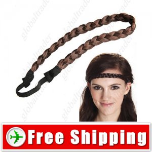Synthetic Fiber Wig Braid Hair Hoop False Plait Hairpiece