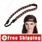 Synthetic Fiber Wig Braid Hair Hoop False Plait Hairpiece