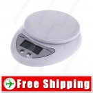 5000g x 1g LCD Digital Chef Kitchen Balance Weight Counting Scale