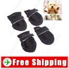 2 Pairs Anti-slip Walking Sporty Shoes Footwear for Dog Cat Pet