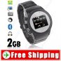 2-SIM 2GB Unlocked Watch Mobile Cell Phone - Bluetooth Camera FM