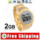 2-SIM 2GB Unlocked Watch Mobile Cell Phone - Bluetooth Camera FM