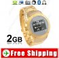 2-SIM 2GB Unlocked Watch Mobile Cell Phone - Bluetooth Camera FM