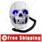 New White Skull Shape Phone Telephone FREE SHIPPING