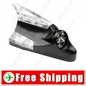3 Color Car Shark Fin Wind Powered LED Decorative Lamp - Light