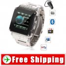 Quad Band Bluetooth Watch Phone Touch Screen FM Free Shipping