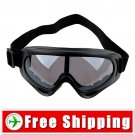 Ski Sports Glasses Goggles Black Lens Black Frame FREE Shipping